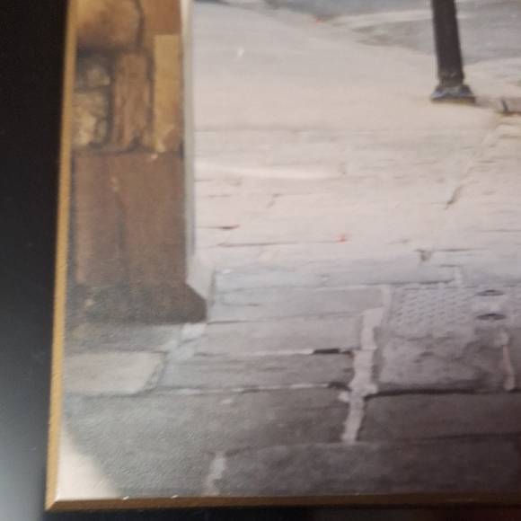 Vintage Qualex Canada Wood Wall Plaque - Chapel Court Street Scene - Picture 13 of 15